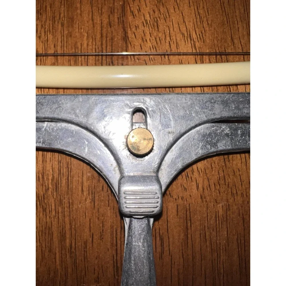 Vintage Cast Aluminum Adjustable Wire Cheese Slicer | Retro Kitchen Tool